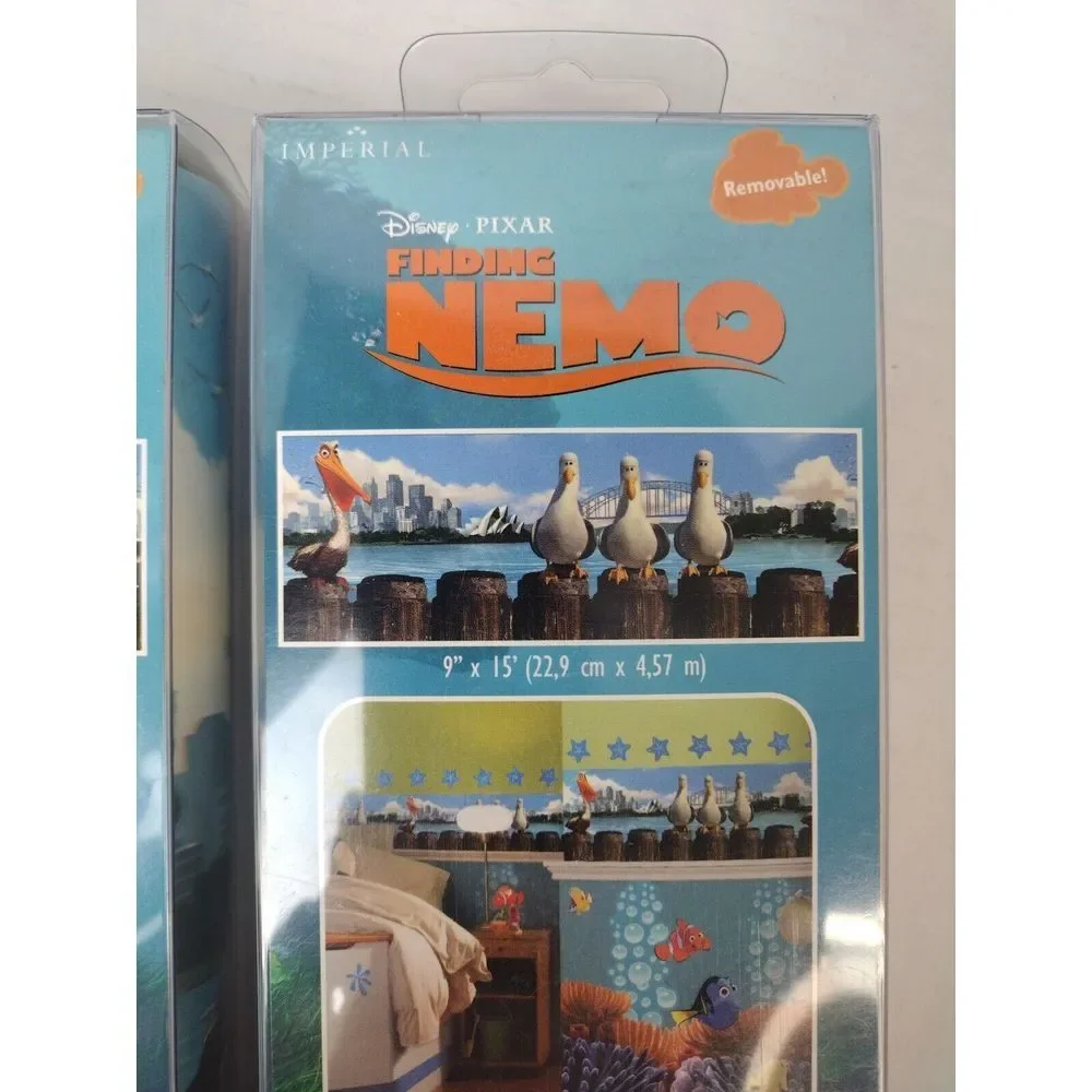 2 Pack Finding Nemo VTG‎ Self-Stick Wall Border 9